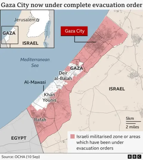 Thousands Palestinians Flee as Military Troops Move Deeper into the City