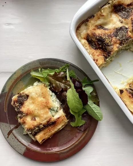 An Inspired Recipe for Lasagne with Courgette and A Trio of Cheeses