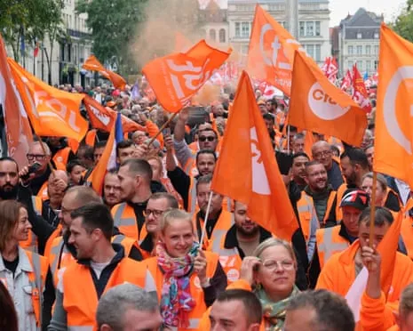 France-Wide Protest Demonstrations Draws Massive Crowds Marching Throughout France