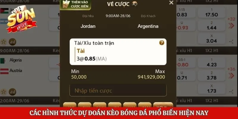 Các hình thức dự đoán kèo bóng đá phổ biến hiện nay