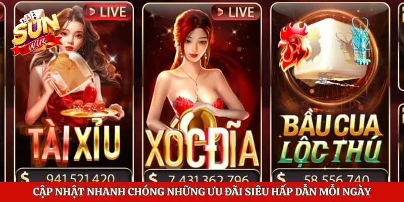 Cập nhật nhanh chóng những ưu đãi siêu hấp dẫn mỗi ngày