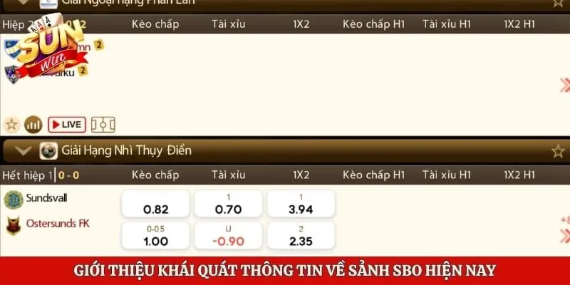 Giới thiệu khái quát thông tin về sảnh SBO hiện nay