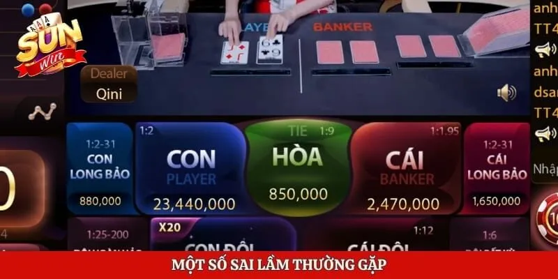 Một số sai lầm thường gặp
