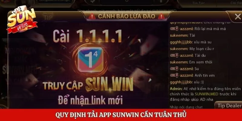 Quy định tải app Sunwin cần tuân thủ