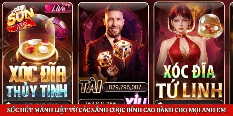 Sức hút mãnh liệt từ các sảnh cược đỉnh cao dành cho mọi anh em